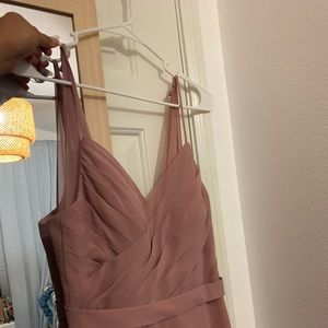 Azazie Bridemaid dress, worn only once. Pretty back! Dusty pink